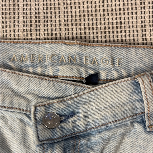 American Eagle Outfitters Light Blue wide led  Jeans - Picture 2 of 7
